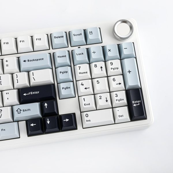 AULA F99 PRO Tri-Mode Wireless Gasket-Mounted Mechanical Keyboard with Knob, White Blue - Image 11