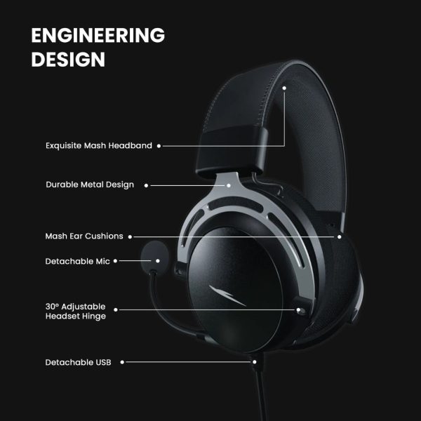 ASCEND AIR Ultra Lightweight 7.1 Surround Sound Gaming Headphone - Image 12