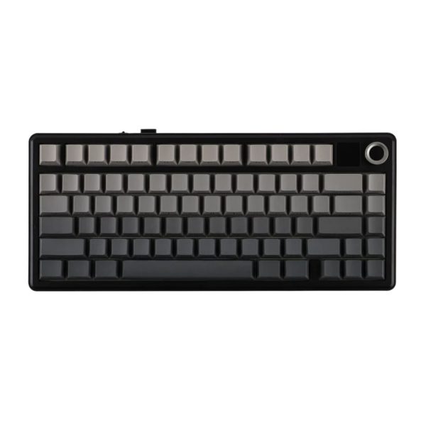 AULA F75 MAX Tri-Mode Wireless Gasket Mechanical Keyboard with TFT Screen and Knob, Black Gradient