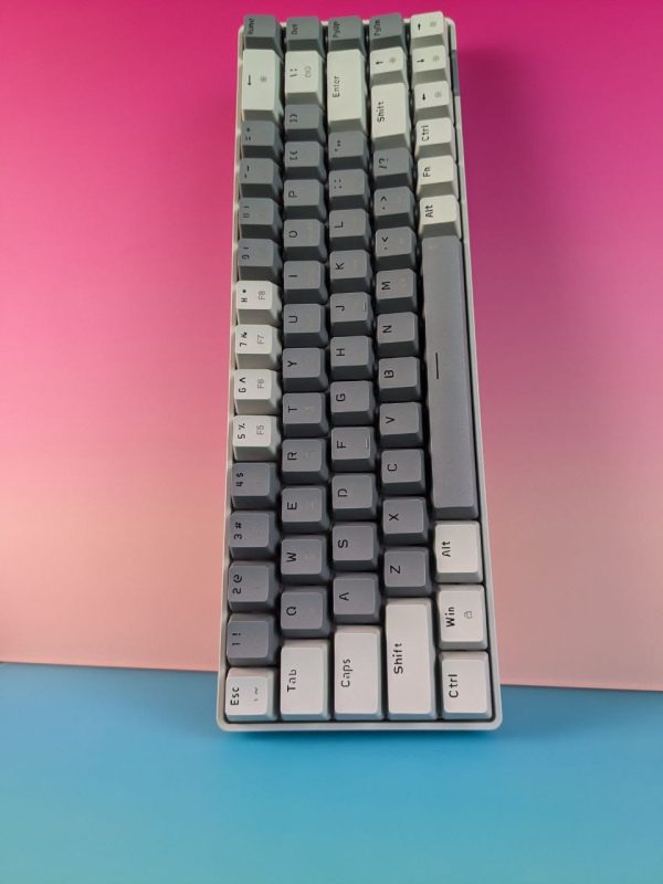 Sunsonny NJ6 PRO Hot-Swappable Wired Mechanical Keyboard, Light And Dark Gray - Image 9