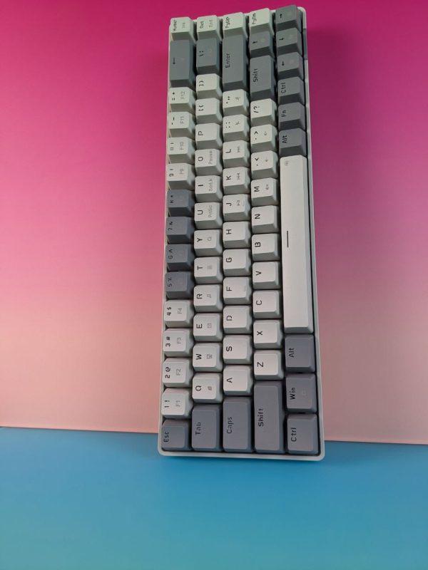 Sunsonny NJ6 PRO Hot-Swappable Wired Mechanical Keyboard, Dark And Light Gray - Image 9