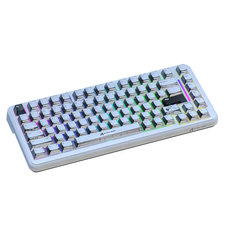 ATTACK SHARK X82PRO HE Tri-Mode Wireless Rapid Trigger Gaming Keyboard, Comic 3 ATTACK SHARK X82PRO HE Tri-Mode Wireless Rapid Trigger Gaming Keyboard, Comic - Image 3