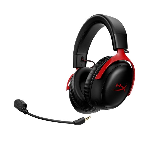 HyperX Cloud III Wireless Gaming Headset, Black-Red - Image 4