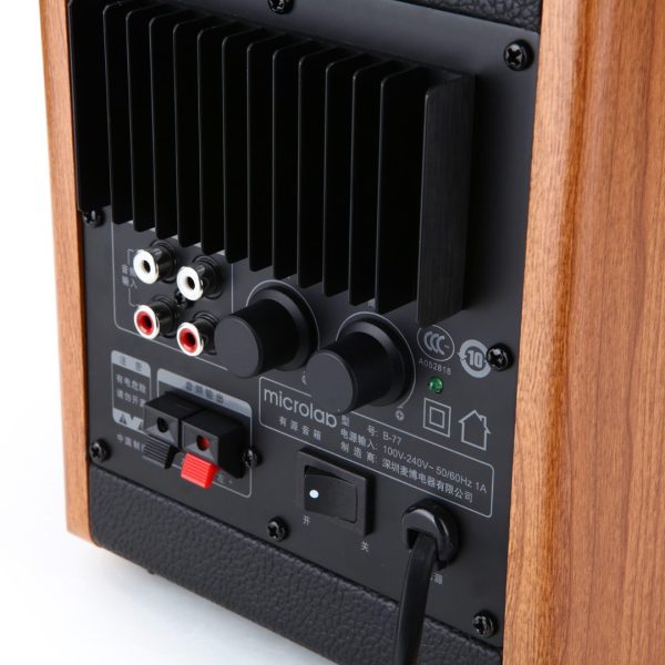 Microlab B77 2.0 Stereo Bookshelf Multimedia Speaker - Image 11