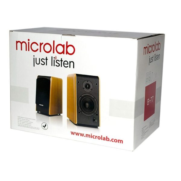 Microlab B77 2.0 Stereo Bookshelf Multimedia Speaker - Image 12