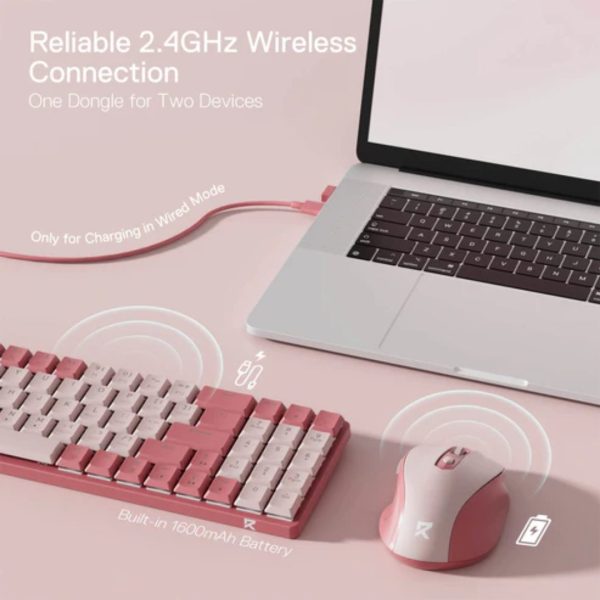 Redragon BS8772 Wireless Keyboard and Mouse Combo - Image 17