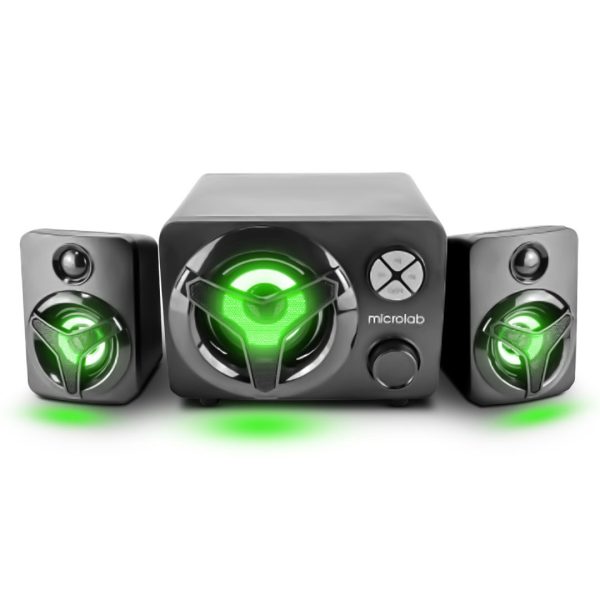 Microlab U210 USB 2:1 LED Bluetooth Speaker Black - Image 2
