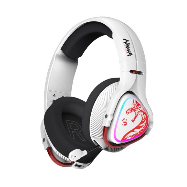 A4tech Bloody MR720 NARAKA RGB Wireless Gaming Headphone, White