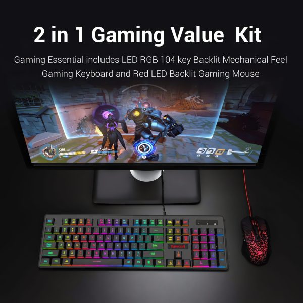 Redragon S107-BA Gaming Keyboard & Mouse Combo - Image 7
