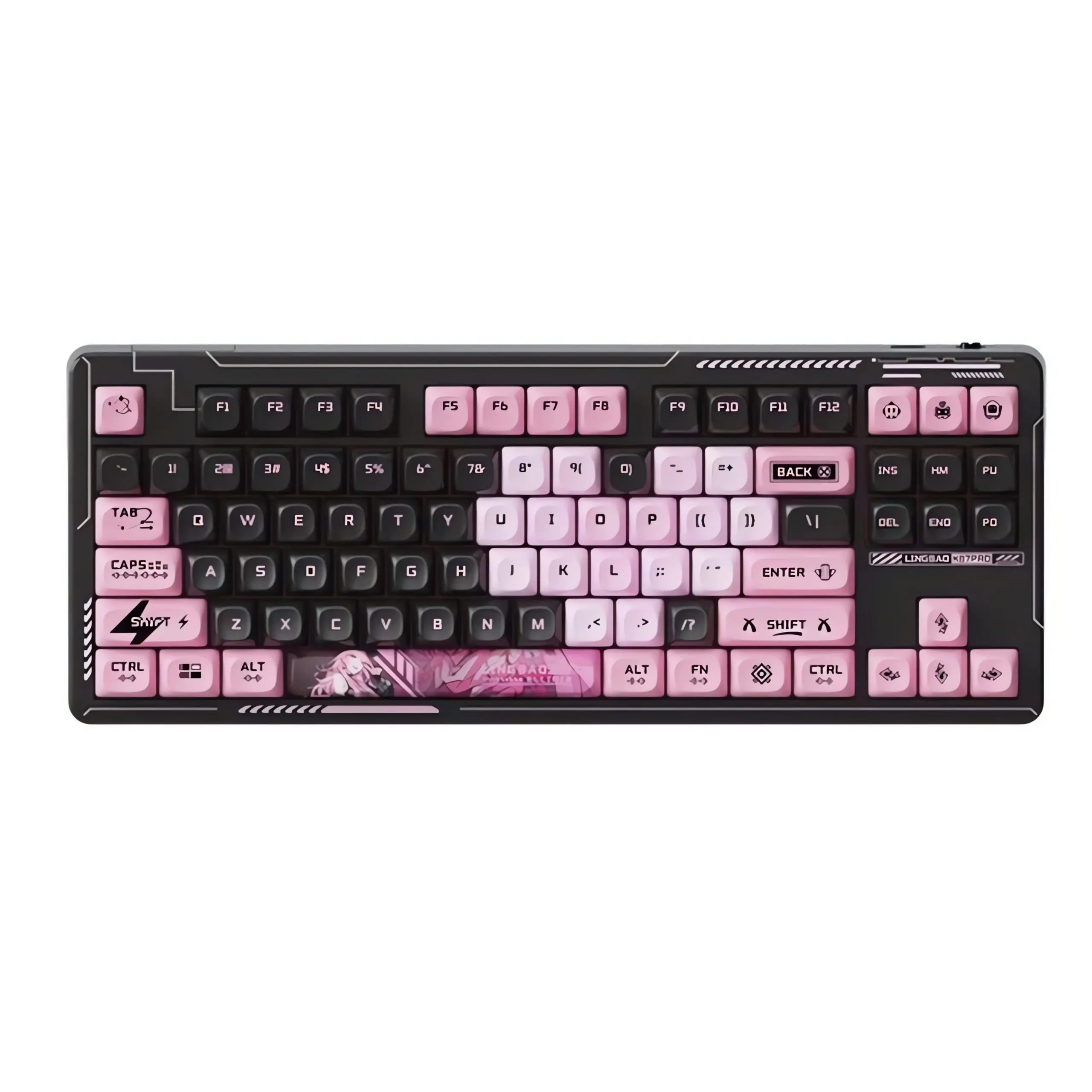 LINGBAO K87 Pro Tri-mode Gasket Structrue Hot Swap RGB Customized Mechanical Keyboard | ELLINIA 1 LINGBAO K87 Pro Tri-mode Gasket Structrue Hot Swap RGB Customized Mechanical Keyboard | ELLINIA