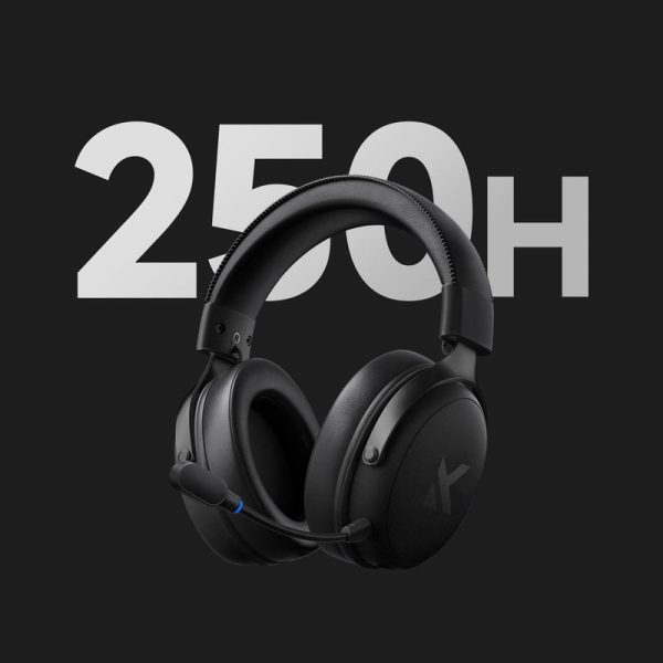 MCHOSE V9 Pro Tri-mode Wireless Gaming Headset, Black-Red - Image 9