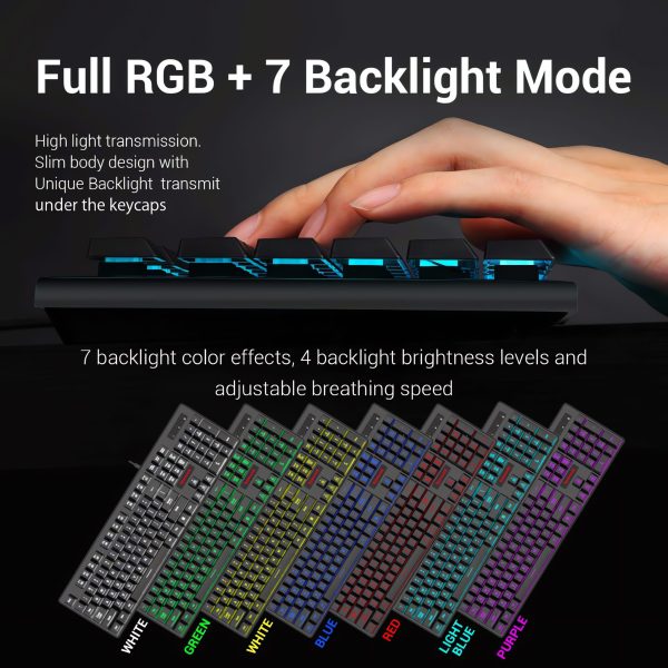 Redragon S107-BA Gaming Keyboard & Mouse Combo - Image 6