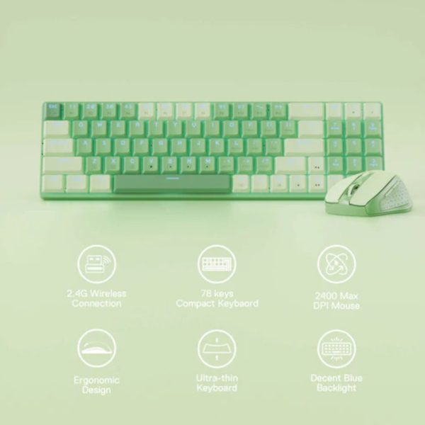 Redragon BS8772 Wireless Keyboard and Mouse Combo - Image 11