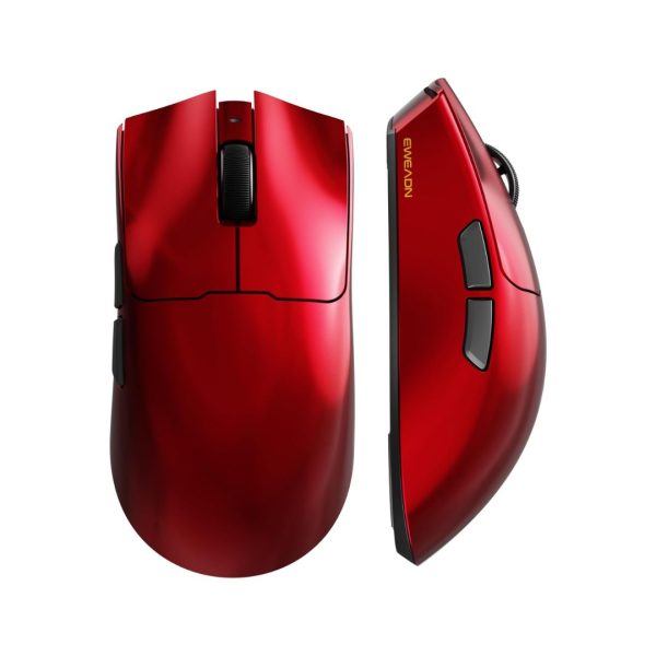 Eweadn S9 Pro Tri-Mode Wireless Gaming Mouse, Red - Image 3