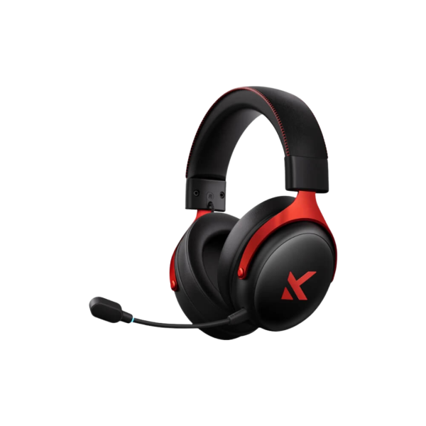 MCHOSE V9 Pro Tri-mode Wireless Gaming Headset, Black-Red - Image 2