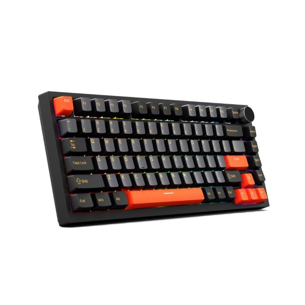 Sunsonny NJ100 Wired RGB Magnetic Switch Mechanical Gaming Keyboard, Black-Orange - Image 4