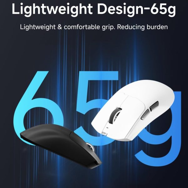 Eweadn S9 Pro Tri-Mode Wireless Gaming Mouse, Black - Image 7