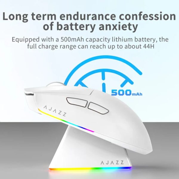 Ajazz AJ139 V2 MC Tri-Mode Wireless Gaming Mouse with Charging Dock - Image 9