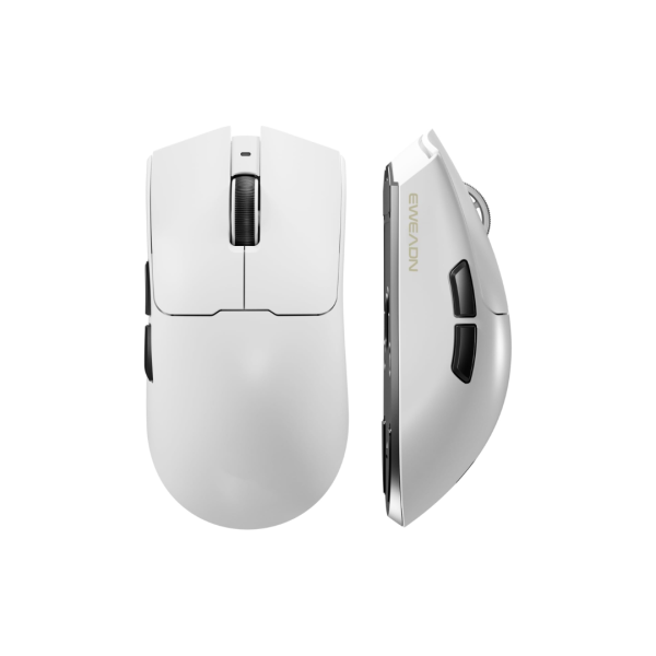 EWEADN S9 Ultra Tri-Mode Wireless Gaming Mouse, White - Image 2