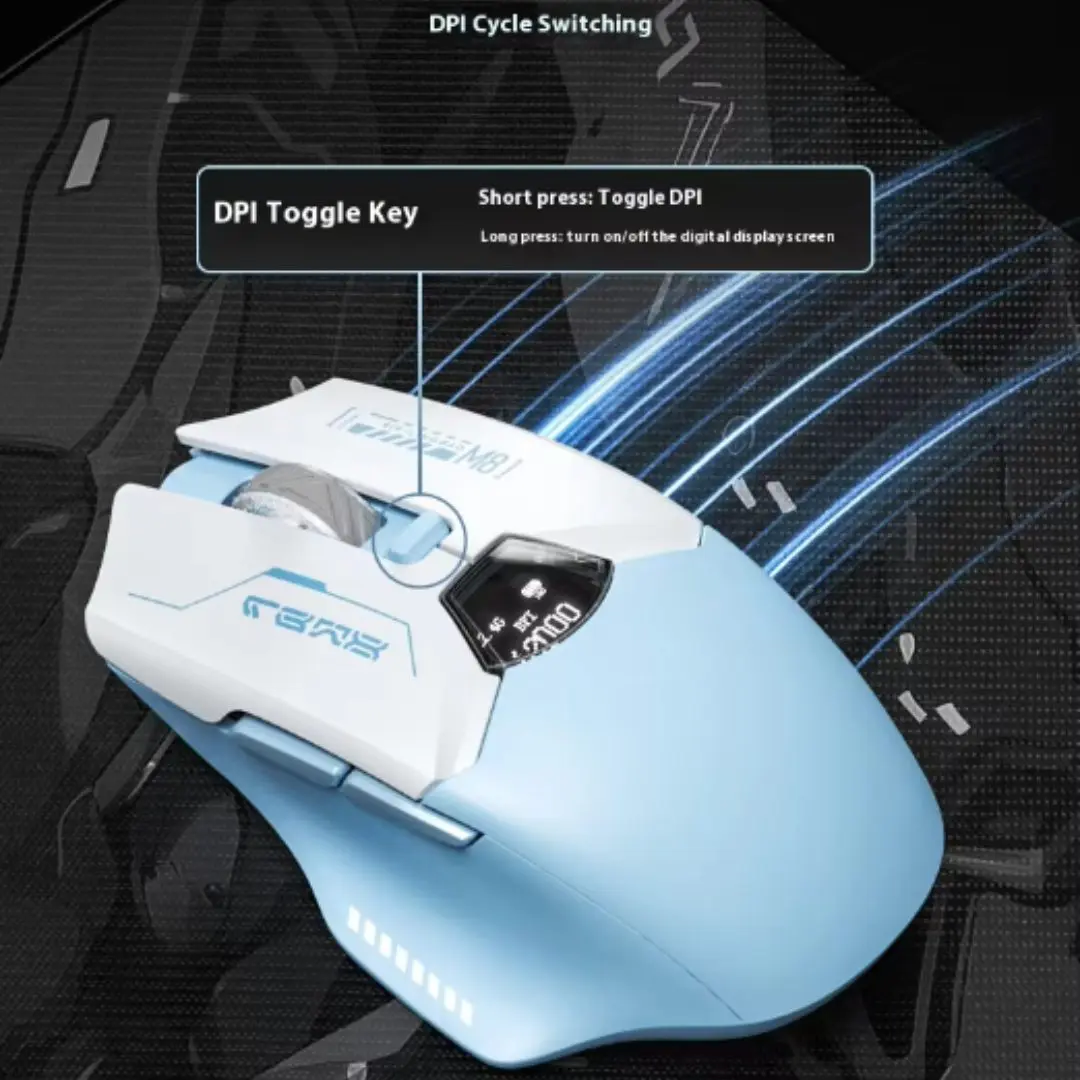 LINGBAO M8 Tri-Mode Wireless Gaming Mouse 8 LINGBAO M8 Tri-Mode Wireless Gaming Mouse - Image 8