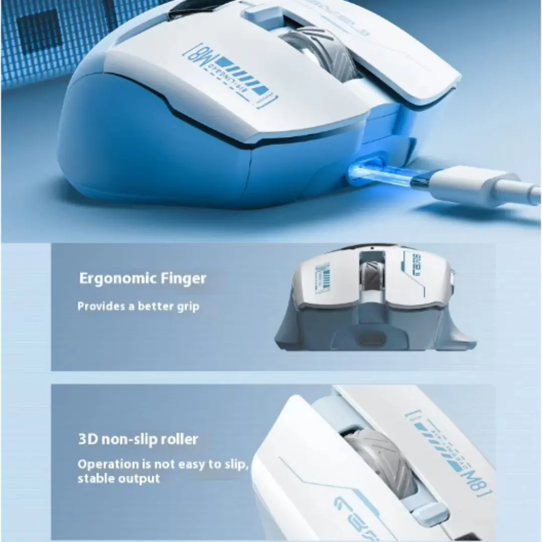 LINGBAO M8 Tri-Mode Wireless Gaming Mouse 9 LINGBAO M8 Tri-Mode Wireless Gaming Mouse - Image 9