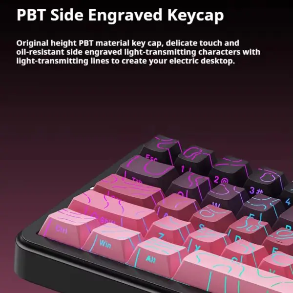 XINMENG Beat65 Wired 8K HZ Low-latency Magnetic Switch Mechanical Keyboard, Night Black 4 XINMENG Beat65 Wired 8K HZ Low-latency Magnetic Switch Mechanical Keyboard, Night Black - Image 4