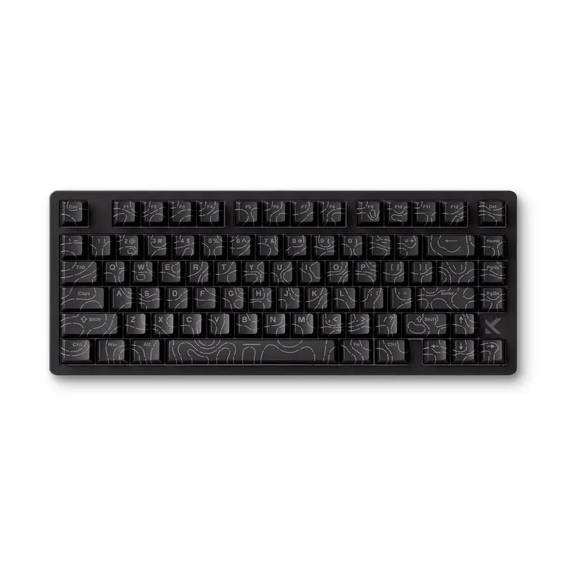 MCHOSE Jet 75 Hall Effect Magnetic Switch Gaming Keyboard, Black Topographic 2 MCHOSE Jet 75 Hall Effect Magnetic Switch Gaming Keyboard, Black Topographic - Image 2