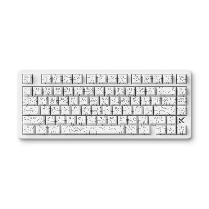 MCHOSE Jet 75 Hall Effect Magnetic Switch Gaming Keyboard, White Topographic 2 MCHOSE Jet 75 Hall Effect Magnetic Switch Gaming Keyboard, White Topographic - Image 2