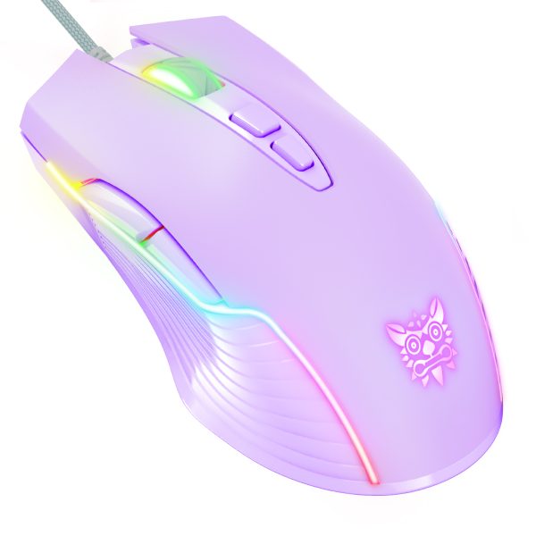 ONIKUMA CW905 Wired Gaming Mouse, Purple