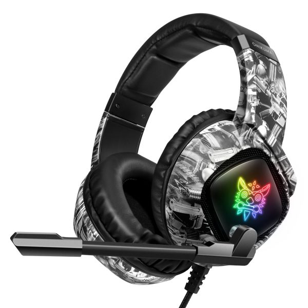 ONIKUMA K19 RGB Gaming Headphone, Camou-Gray