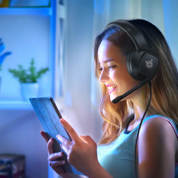 ONIKUMA K19 RGB Gaming Headphone, Black - Image 2