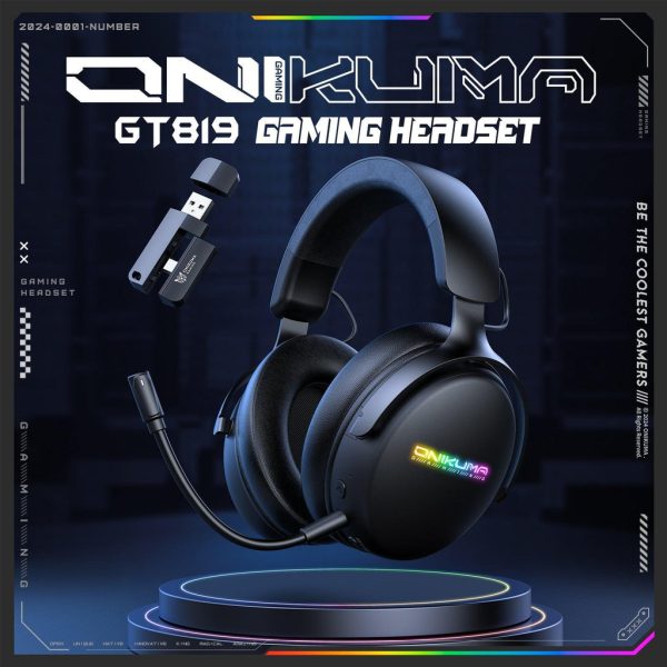 ONIKUMA GT819 Tri-Mode Wireless Gaming Headset - Image 2