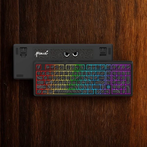Ajazz AK980 Tri-mode with TFT Color Screen Hot-Swappable Mechanical Keyboard, Line-Black - Image 2