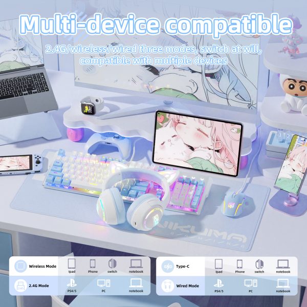 ONIKUMA GT838 Tri-Mode Wireless Gaming Headset - Image 9