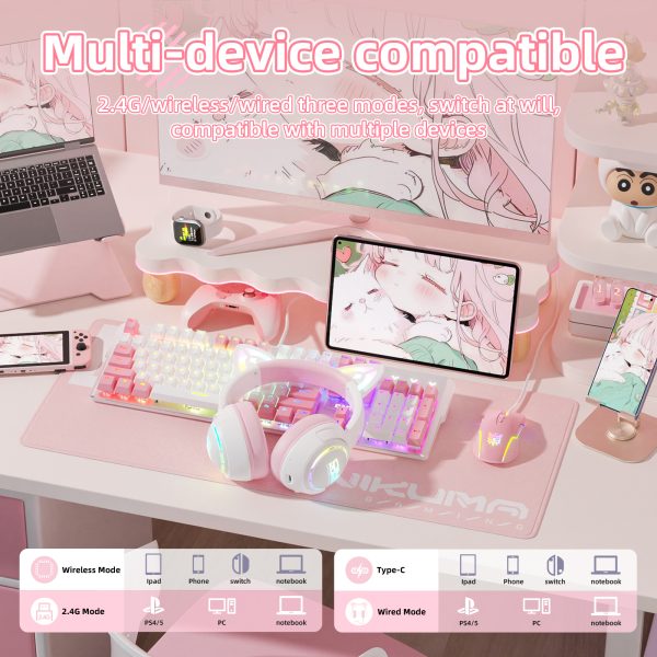 ONIKUMA GT838 Tri-Mode Wireless Gaming Headset - Image 11