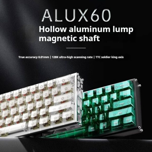 Ajazz ALUX 60 Plus HE Aluminum Keyboard, Gradient Red - Image 9