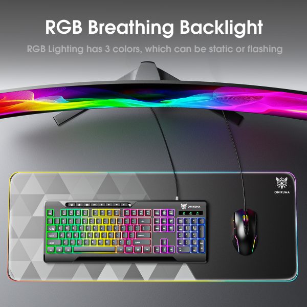 ONIKUMA G32 Wired RGB Backlit Gaming Keyboard - Image 3