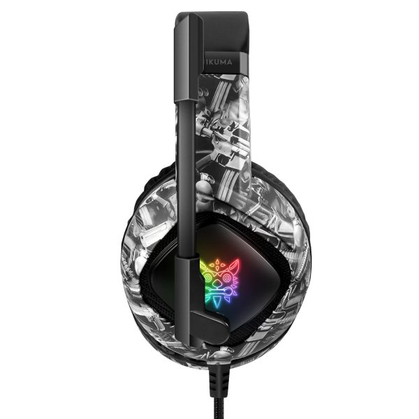 ONIKUMA K19 RGB Gaming Headphone, Camou-Gray - Image 3