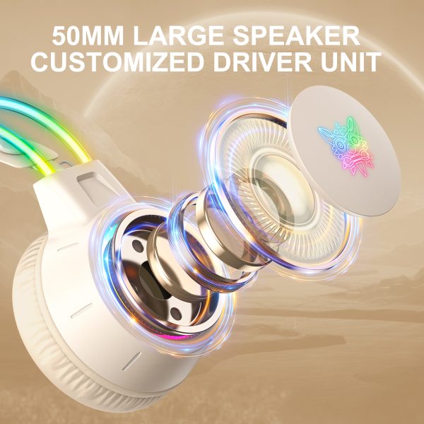 ONIKUMA X15 Pro Wired Gaming Headset, White - Image 11