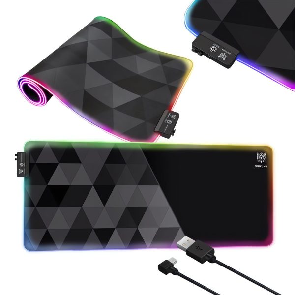 Onikuma MP006 RGB Gaming Mousepad Black - Image 3