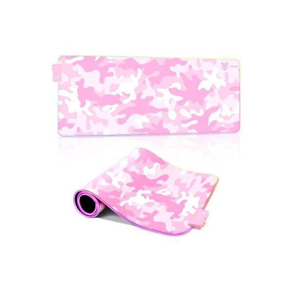 Onikuma MP005 RGB Gaming Mousepad Pink - Image 4