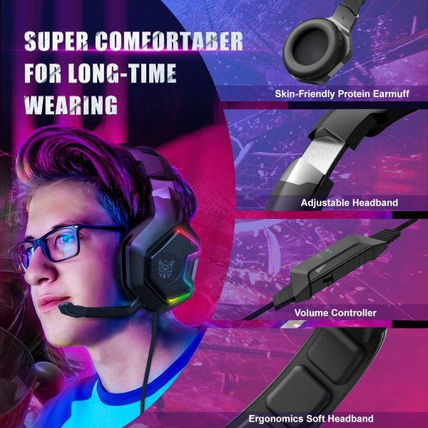 ONIKUMA K10 Pro Wired Stereo Gaming Headset - Image 4