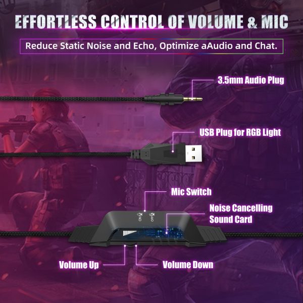 ONIKUMA K10 Pro Wired Stereo Gaming Headset - Image 5