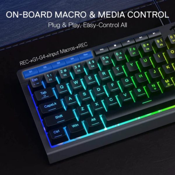 Redragon SHIVA K522 Membrane Gaming Keyboard - Image 12