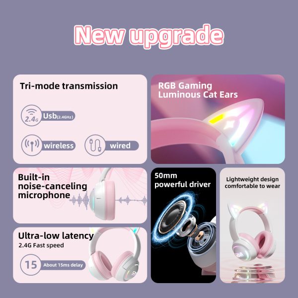 ONIKUMA GT838 Tri-Mode Wireless Gaming Headset - Image 15