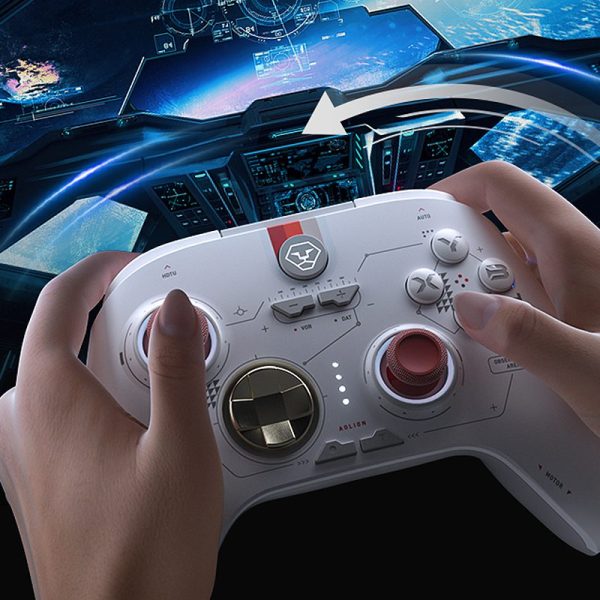 Aolion AL-NS2286H Wireless Gamepad with Hall Joystick & Linear Trigger, White - Image 4