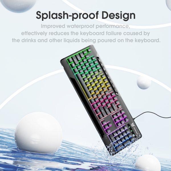ONIKUMA G32 Wired RGB Backlit Gaming Keyboard - Image 6