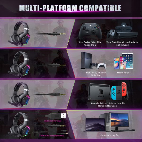 ONIKUMA K10 Pro Wired Stereo Gaming Headset - Image 6