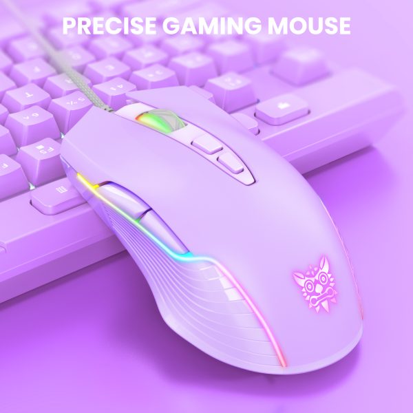 ONIKUMA CW905 Wired Gaming Mouse, Purple - Image 2