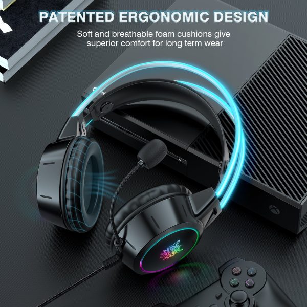 ONIKUMA X15 Pro Wired Gaming Headset, Black - Image 6
